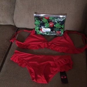 Medium size Shekini two piece swim suit